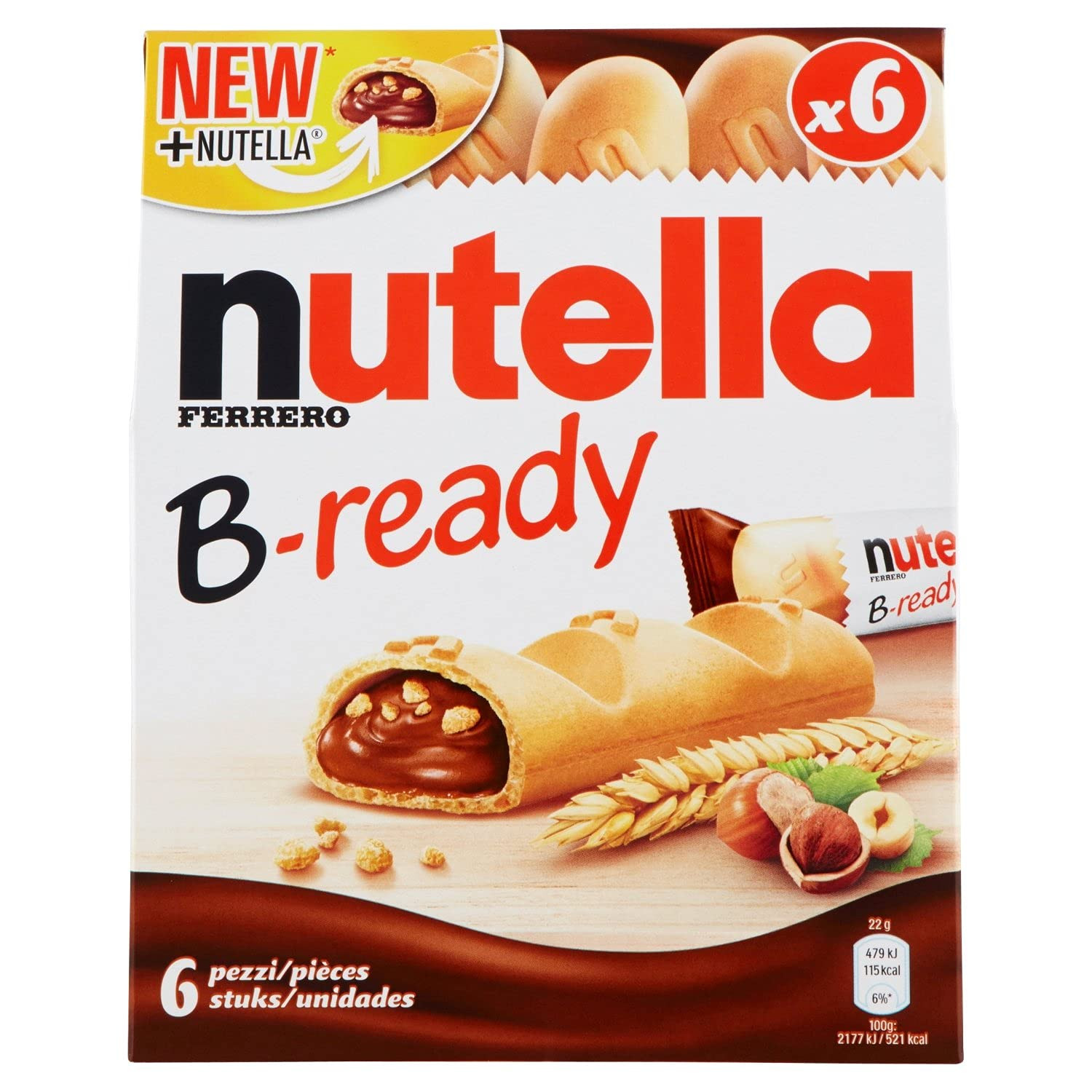 Nutella B-ready 6 × 22g