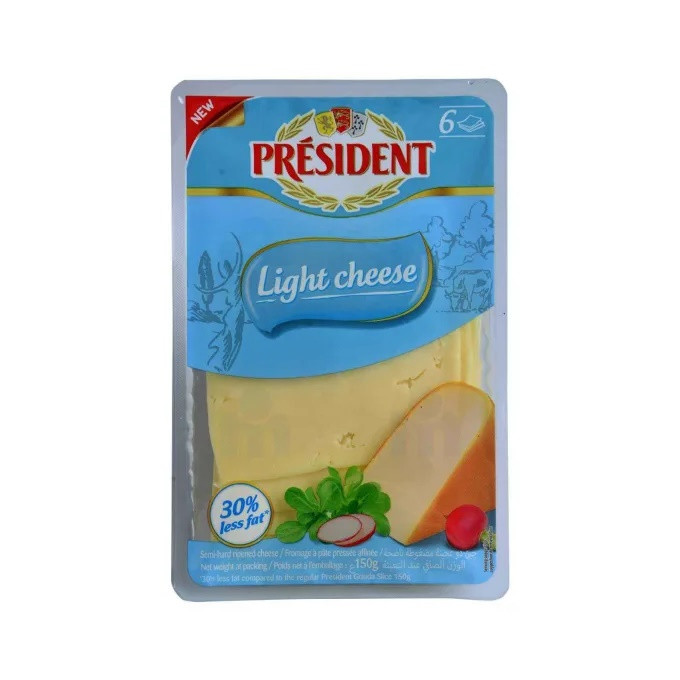 Fromage light cheese Président 6 tranche