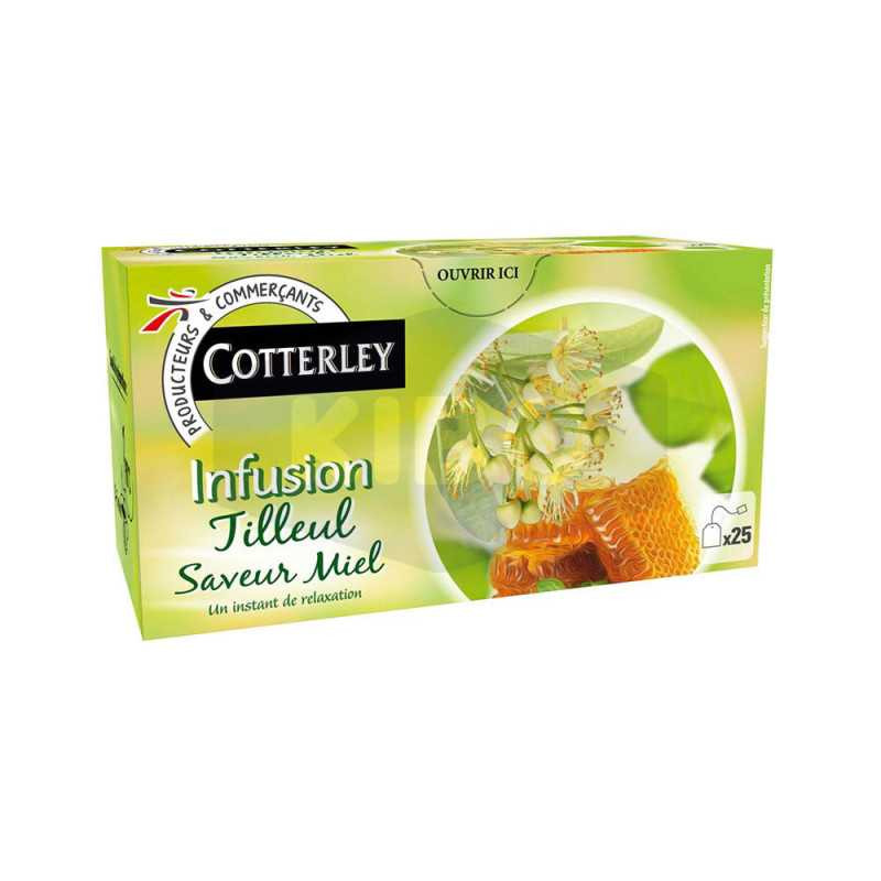 Cotterley infusion×25 Tilleul saveur Miel