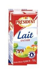 PRESIDENT LAIT ENTIER