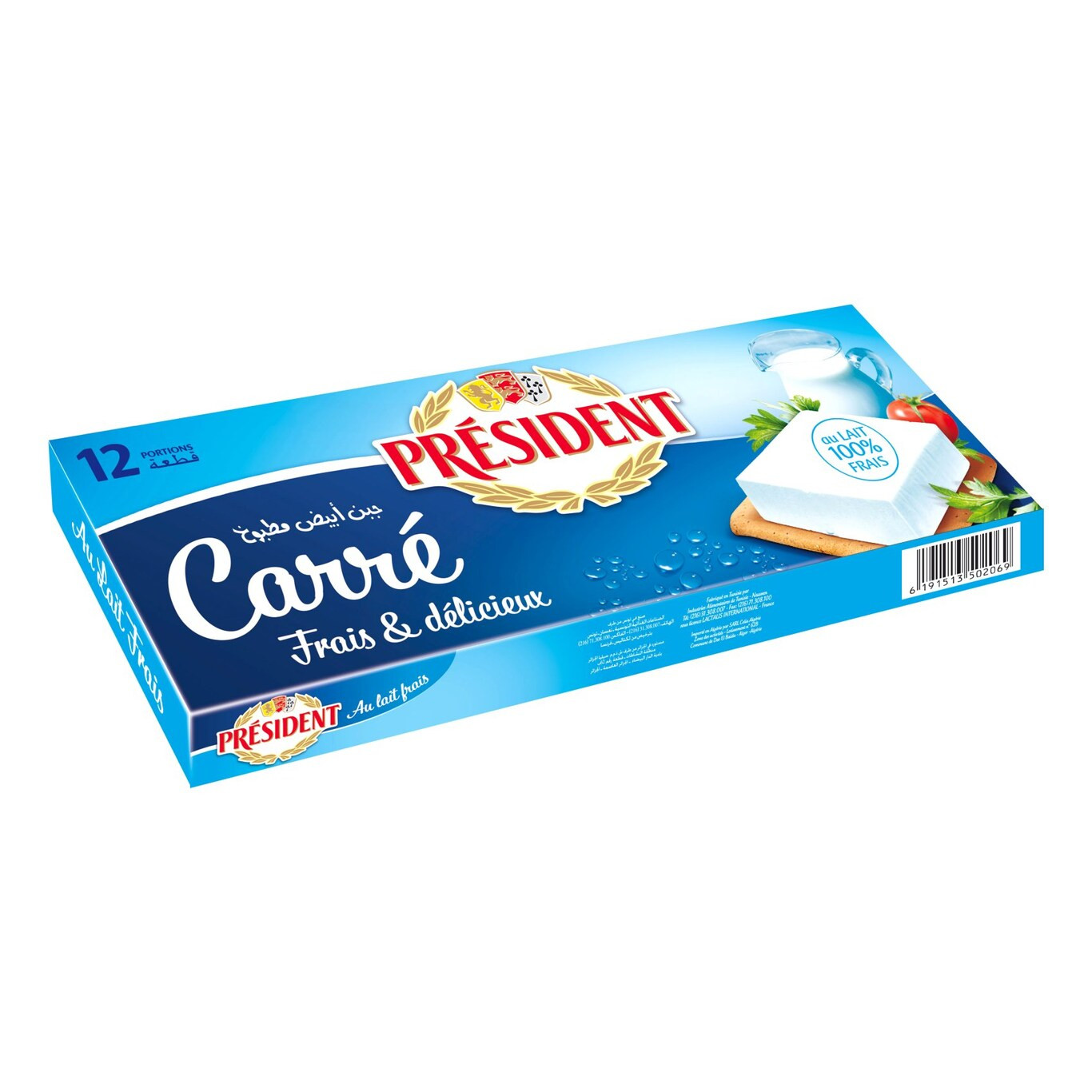 FROMAGE CARRE DE 12 P PRESIDENT