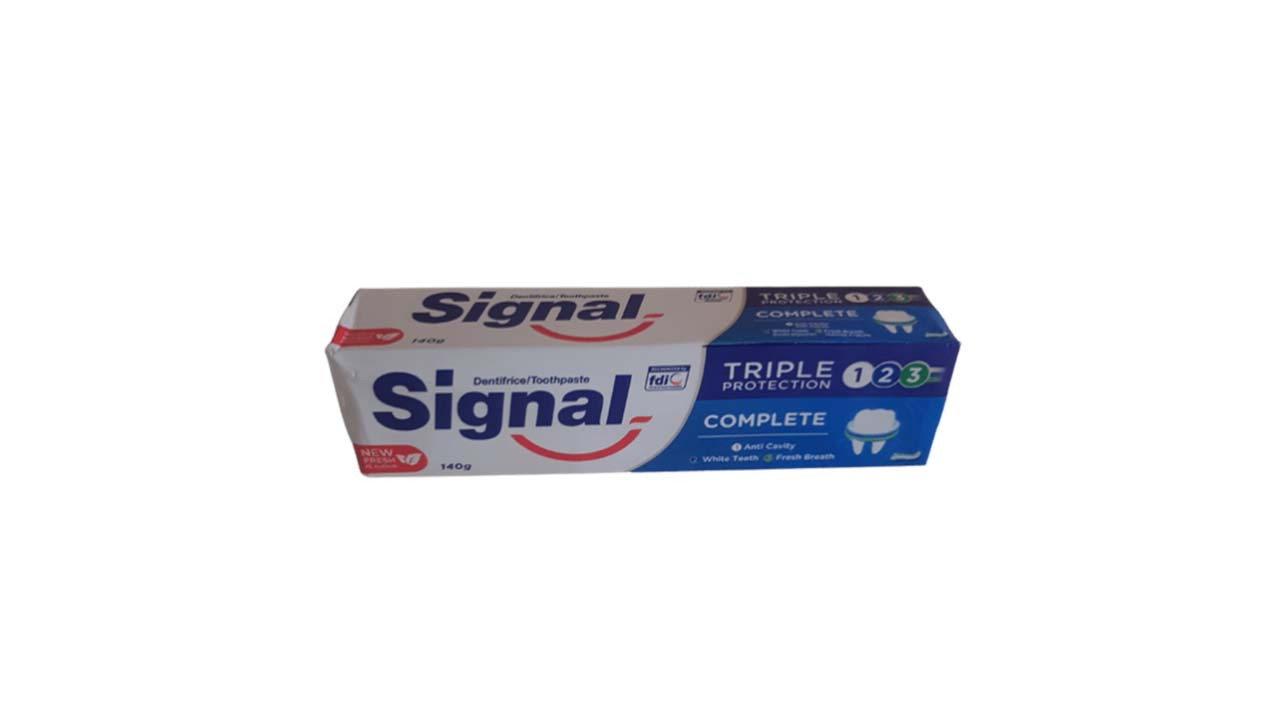 SIGNAL.TOOTHPASTE TRIP PROTECTION