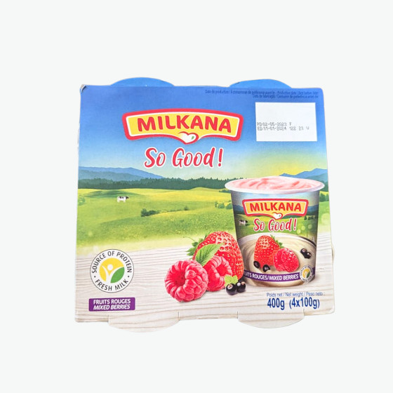 Yaourt Milkana Fruit Rouge