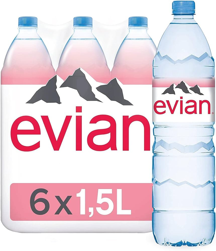 Evian Eau de source 6 bouteilles de 1.5L