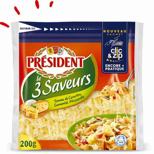 Râpé 3 Saveurs PRÉSIDENT