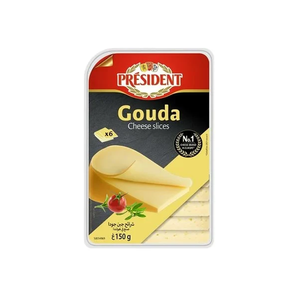 Tranches de fromage Gouda President