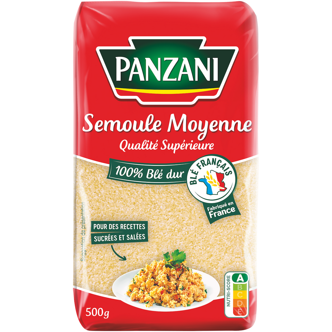 PANZANI SEMOULE MOYENNE 500G
