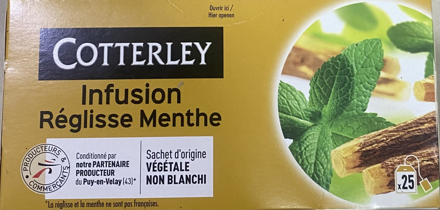 Cotterley Infusion Réglisse Menthe
