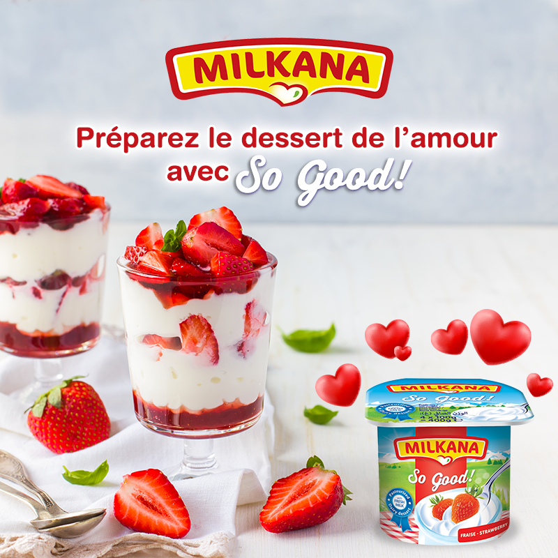 Yaourt Milkana Fraise