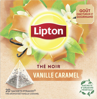 LIPTON VANILLE CARAMEL THÉ NOIR 34G