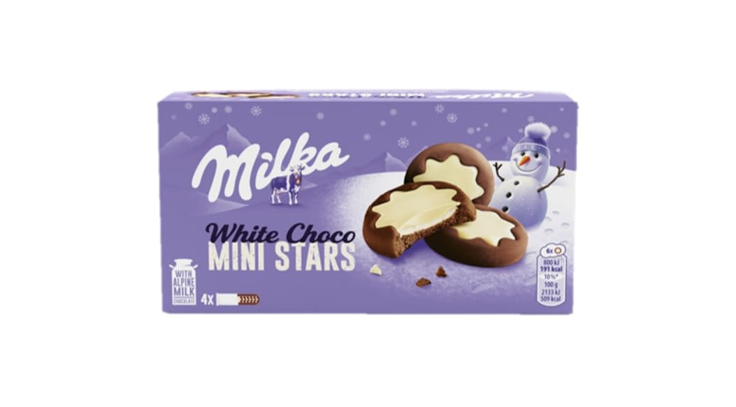 Milka White Choco Mini Star ×4