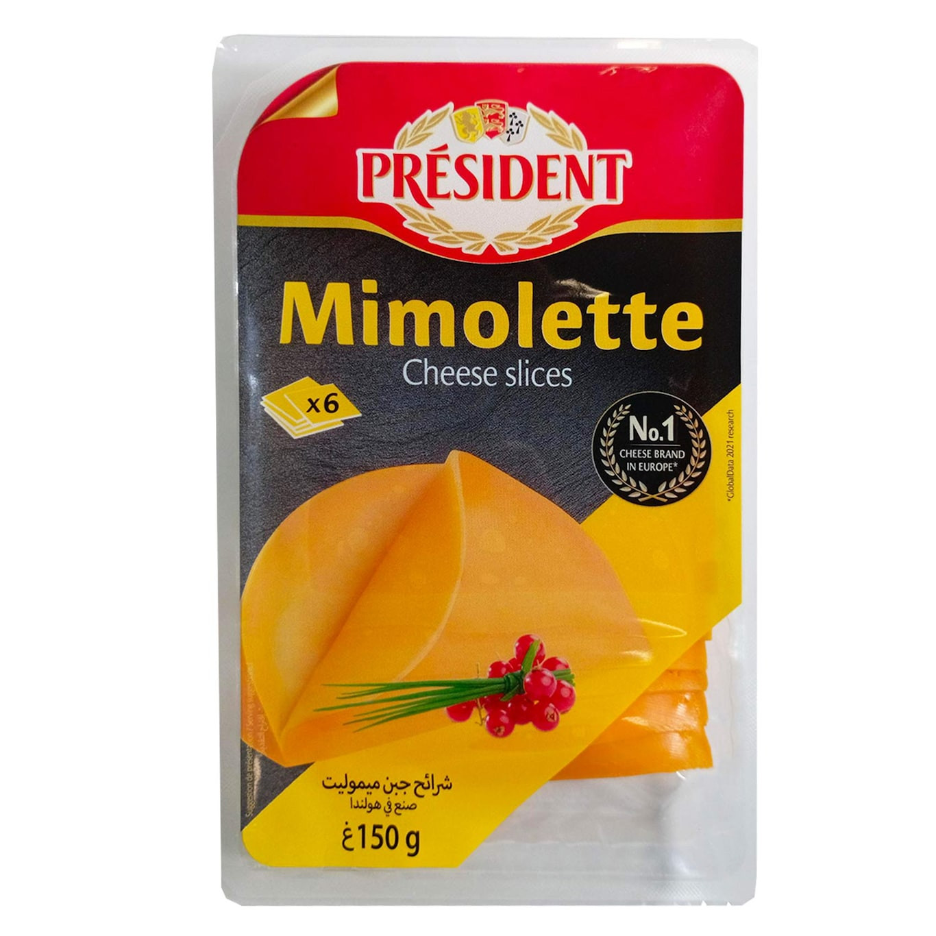 Mimolette Président 6 tranches