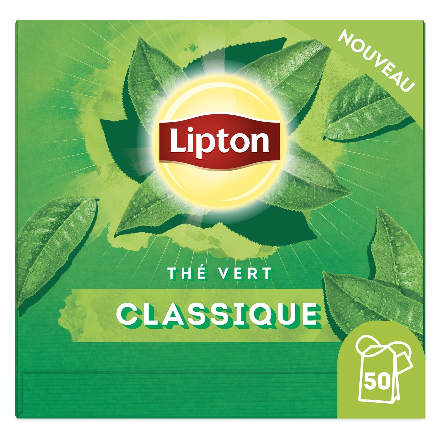 LIPTON THÉ VERT CLASSIQUE 50 SHT
