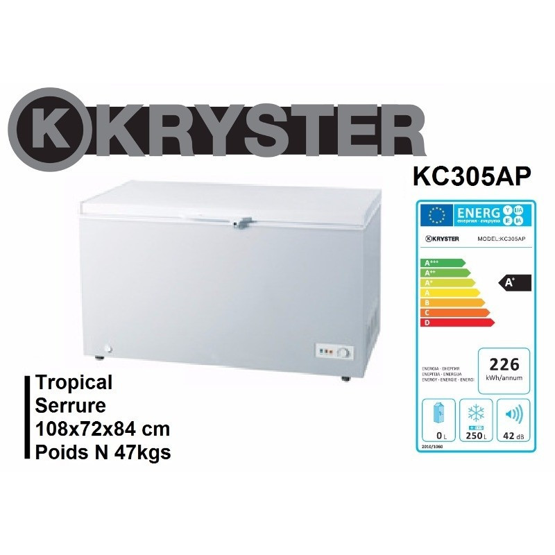 Congélateur couché GRK-312 250L