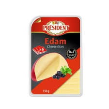 Fromage Edam Président 6 tranche